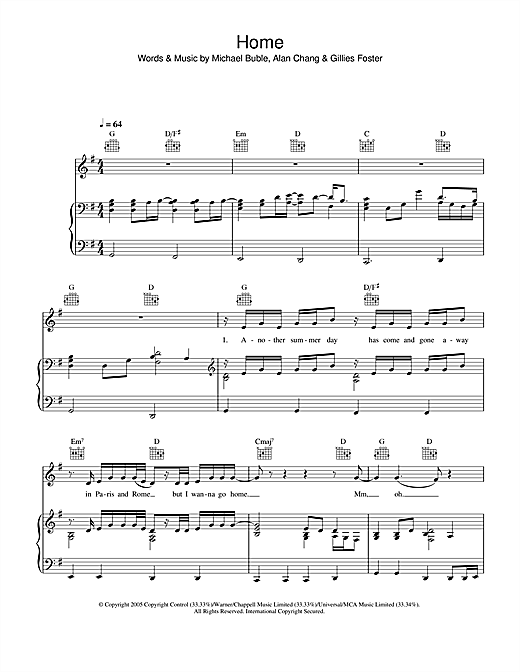 michael buble everything piano sheet music pdf